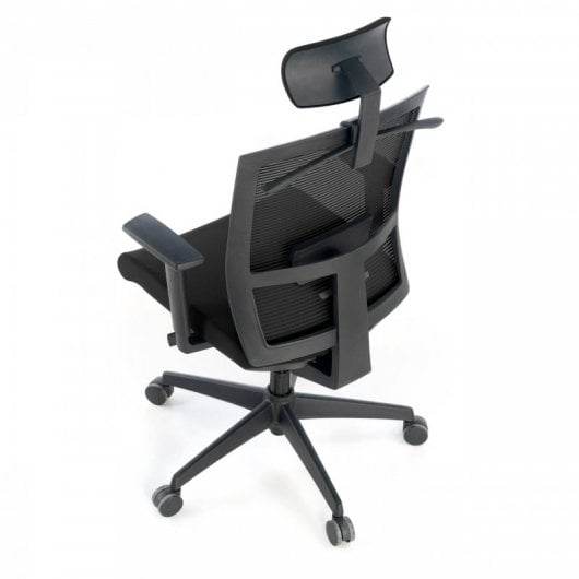 Ofiprix Kendo Silla de Oficina Transpirable con Reposacabezas Negro