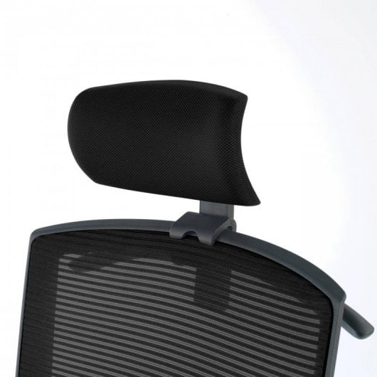 Ofiprix Kendo Silla de Oficina Transpirable con Reposacabezas Negro