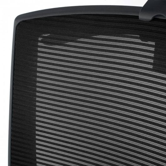 Ofiprix Kendo Silla de Oficina Transpirable con Reposacabezas Negro