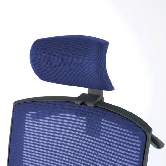 Ofiprix Kendo Silla de Oficina Transpirable con Reposacabezas Azul
