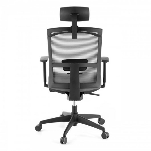 Ofiprix Kendo Silla de Oficina Transpirable con Reposacabezas Gris