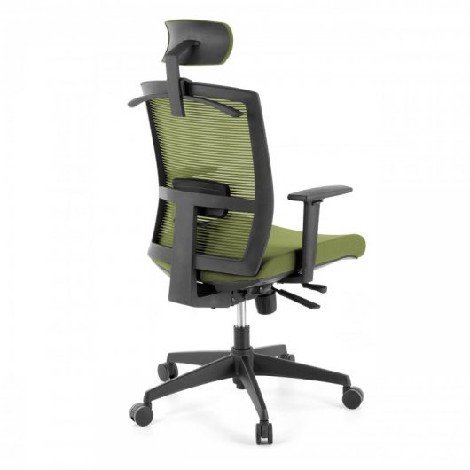 Ofiprix Kendo Silla de Oficina Transpirable con Reposacabezas Verde