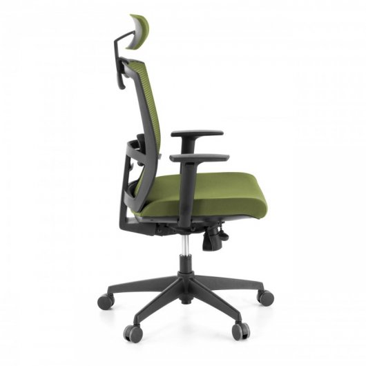 Ofiprix Kendo Silla de Oficina Transpirable con Reposacabezas Verde