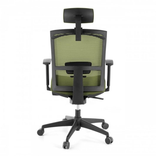 Ofiprix Kendo Silla de Oficina Transpirable con Reposacabezas Verde