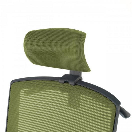 Ofiprix Kendo Silla de Oficina Transpirable con Reposacabezas Verde