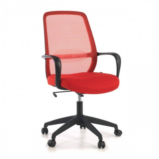 Ofiprix Point Silla Giratoria de Oficina Transpirable Roja