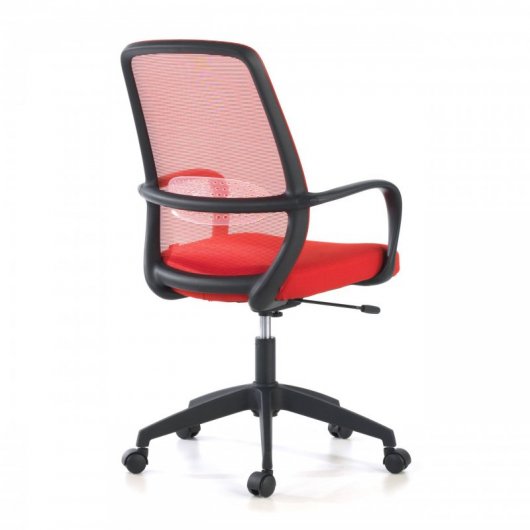 Ofiprix Point Silla Giratoria de Oficina Transpirable Roja