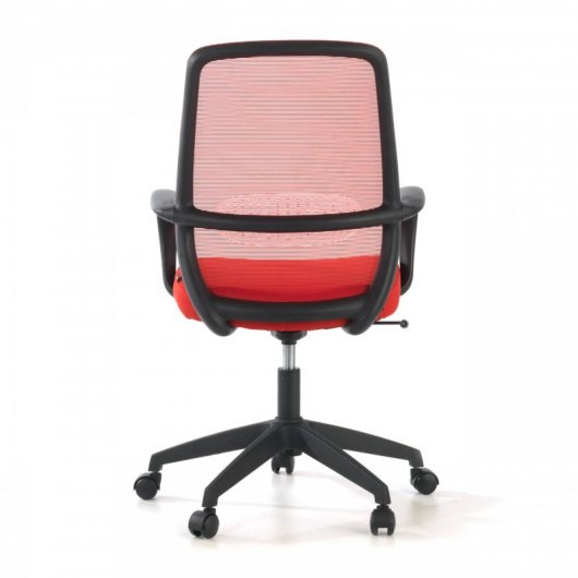 Ofiprix Point Silla Giratoria de Oficina Transpirable Roja
