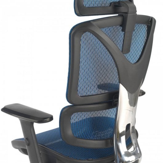 Ofiprix Zenit Pro Silla de Oficina Transpirable con Reposacabezas Azul