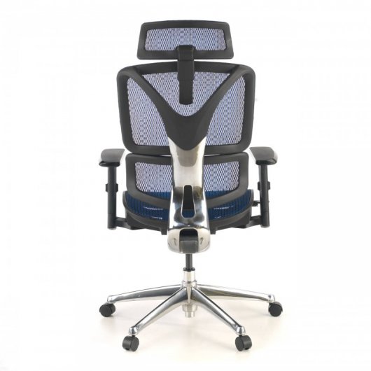 Ofiprix Zenit Pro Silla de Oficina Transpirable con Reposacabezas Azul