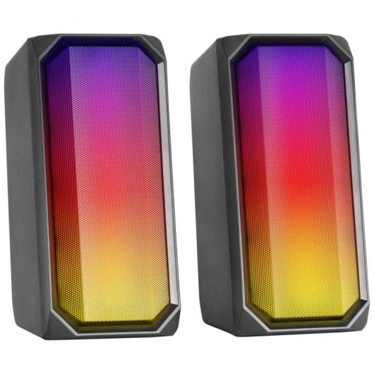 Mars Gaming MSRGB Altifalantes Gaming 2.0 Bluetooth RGB Pretos