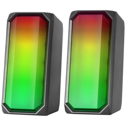 Mars Gaming MSRGB Altifalantes Gaming 2.0 Bluetooth RGB Pretos