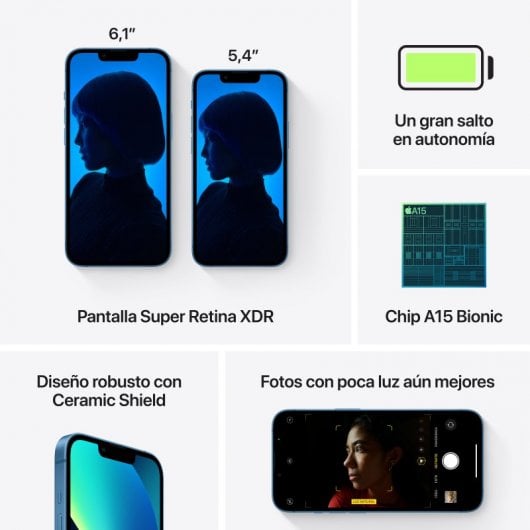 Apple iPhone 13 Mini 128GB Azul