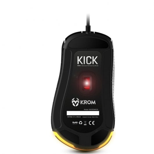 Mouse da gioco Krom Kick 12000 DPI Nero