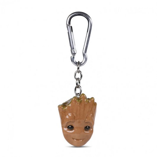 Pyramid Llavero 3D de Gancho Marvel Guardianes De La Galaxia Logo Bebe Groot