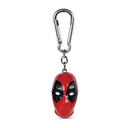Portachiavi con gancio 3D piramidale Marvel Deadpool Logo