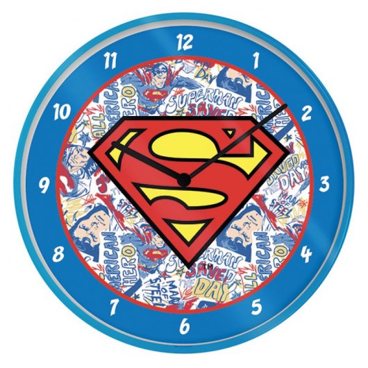 Horloge murale pyramide DC Logo Superman