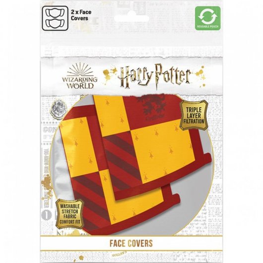 Pacchetto Piramide 2 Maschere Premium Harry Potter Grifondoro