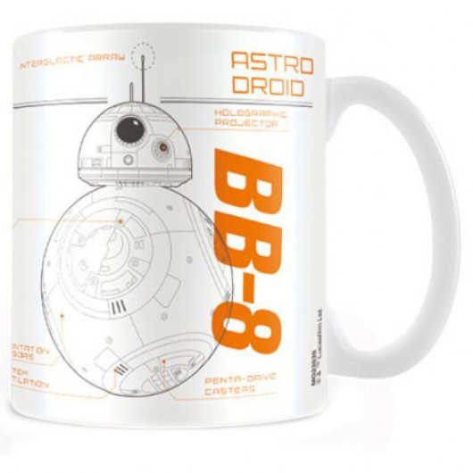 Tazza in ceramica piramidale Star Wars Episodio 7 BB-8 Schizzo