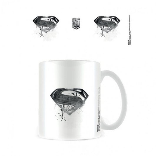 Pyramid Taza de Cerámica DC Liga de la Justicia Logo Superman Goteo
