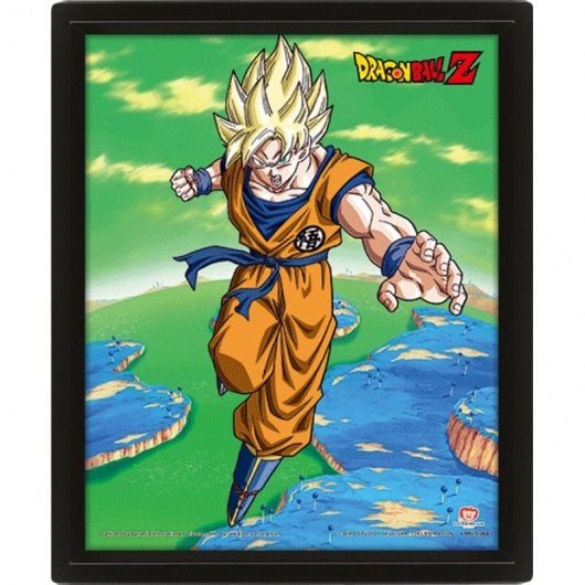 Pyramidenposter 3D Dragon Ball Z Super Saiyajin Transformation