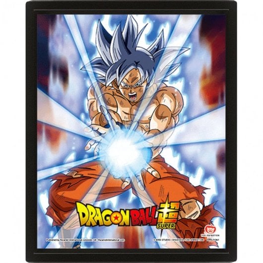 Poster 3D Piramide Dragon Ball Super Ultra Istinto Kamehameha