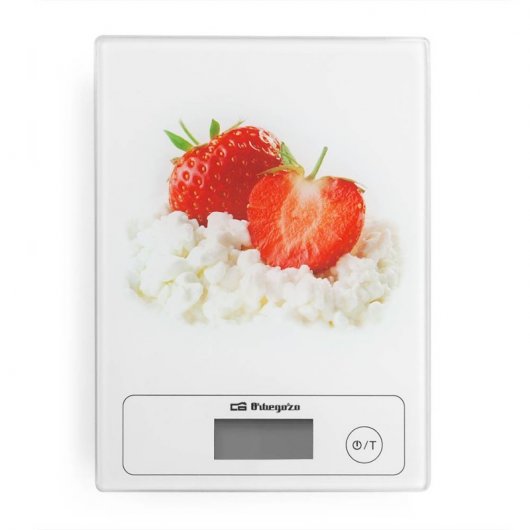 Orbegozo PC 1018 Báscula de Cocina hasta 5kg Blanca