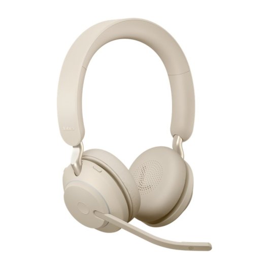 Jabra Evolve2 65 Auriculares Inalámbricos Bluetooth con Cancelación de Ruido Beige