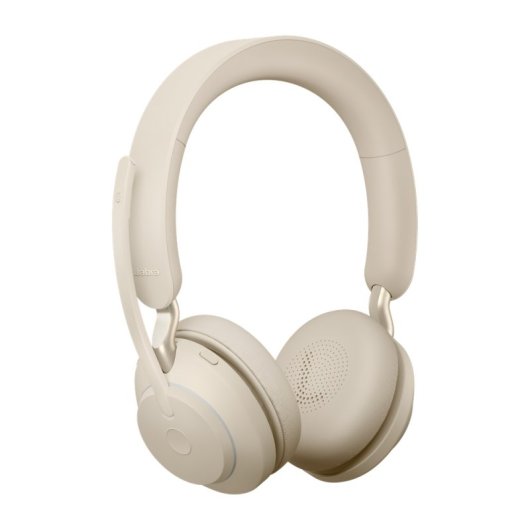Jabra Evolve2 65 Auriculares Inalámbricos Bluetooth con Cancelación de Ruido Beige