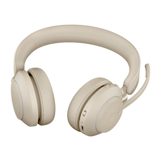 Jabra Evolve2 65 Auriculares Inalámbricos Bluetooth con Cancelación de Ruido Beige