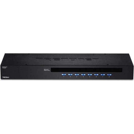 Switch KVM Trendnet TK-803R 8 Porte Montaggio Rack Nero