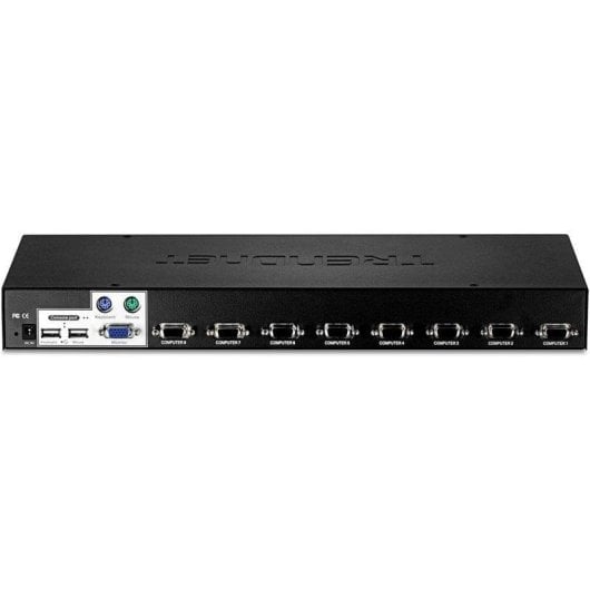 Switch KVM Trendnet TK-803R 8 Porte Montaggio Rack Nero