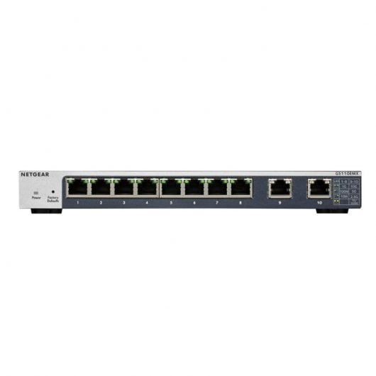 Switch Netgear GS110EMX 8 porte Gigabit + 2 porte 10G