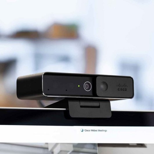 Cisco Webex Desk Camera 4K Ultra HD, Doppio Microfono, Messa A Fuoco Automatica, Zoom 15x, Per Videoconferenze E Streaming