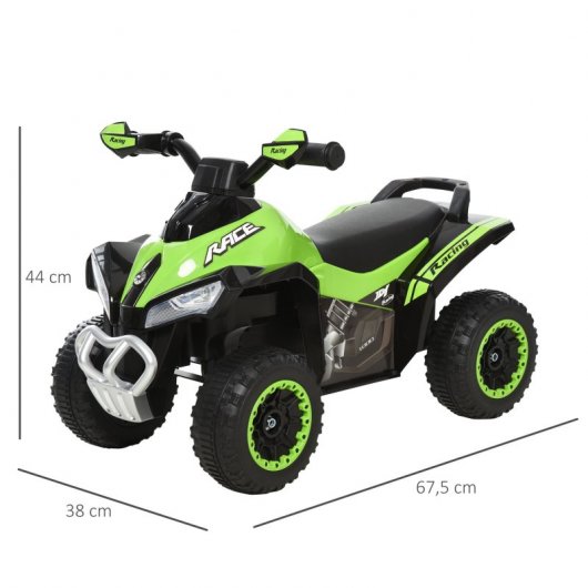 Homcom Quad Todoterreno Verde