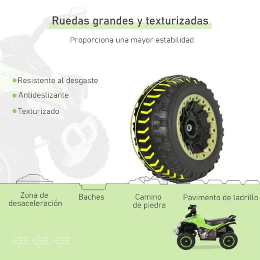 Homcom Quad Todoterreno Verde