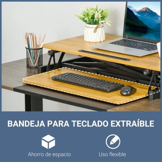 Vinsetto Soporte Elevador para Monitor Elevable con Altura Ajustable