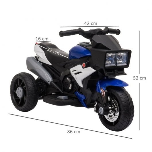 Homcom Moto Eléctrica Tres Ruedas con Luces