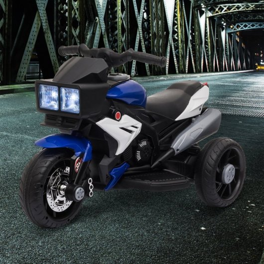 Homcom Moto Eléctrica Tres Ruedas con Luces