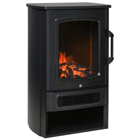 Homcom Chimenea Eléctrica Portátil con Efecto Llama 2000W