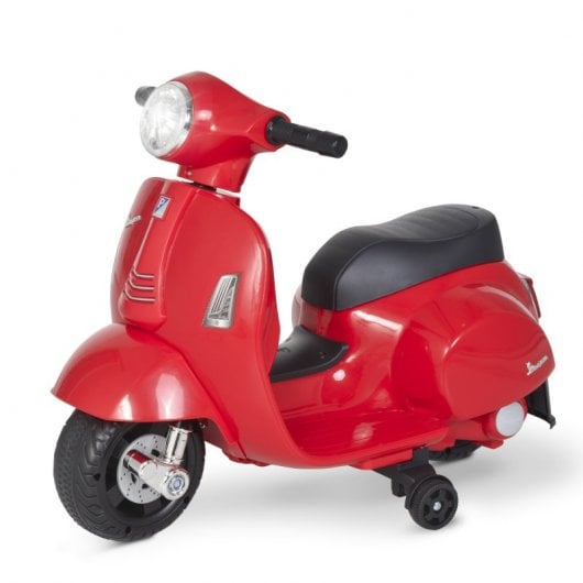 Homcom Vespa Moto Eléctrica con Bocina Roja