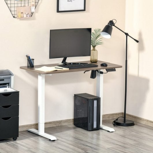 Vinsetto Mesa de Escritorio Eléctrico 120x60x116cm Blanco