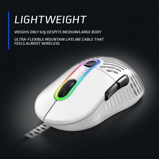 Mountain Makalu 67 Souris Gaming RGB 19000DPI Blanc