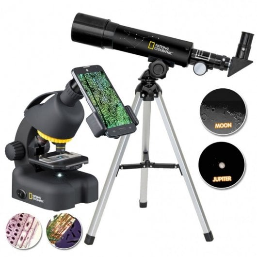 National Geographic 9118200 Réfracteur 60x Noir, Argent