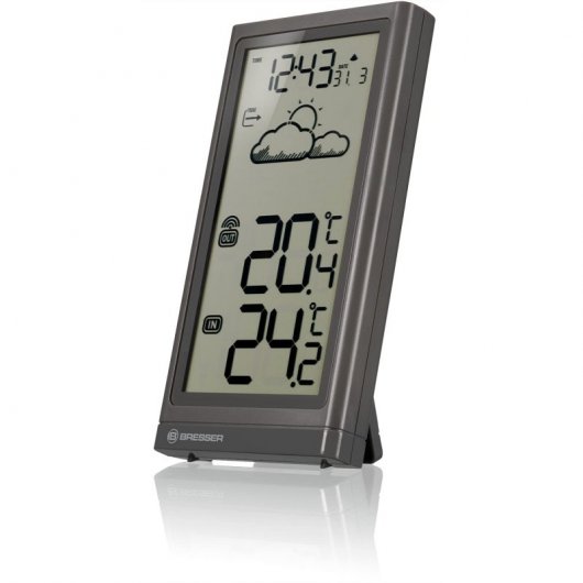 Bresser Meteo Temp Estación Meteorológica + Sensor Exterior Gris