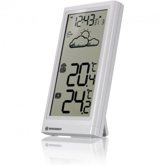 Bresser Meteo Temp Estación Meteorológica + Sensor Exterior Blanco