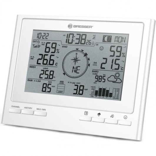Bresser 7003100 Base para Estación Meteorológica Blanca