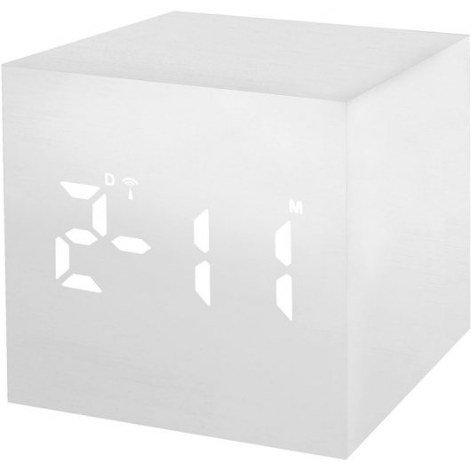 Bresser Wac Radio-Réveil Climatique LED Blanc