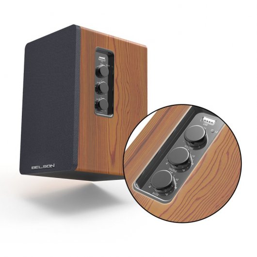 Belson Bookshelf Ultimate 2 Altavoces Activos 2.0 Bluetooth 50W