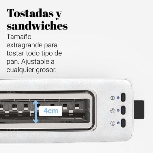 Grille-Pain Universel Blue Toasty 1L/GR 900W Blanc